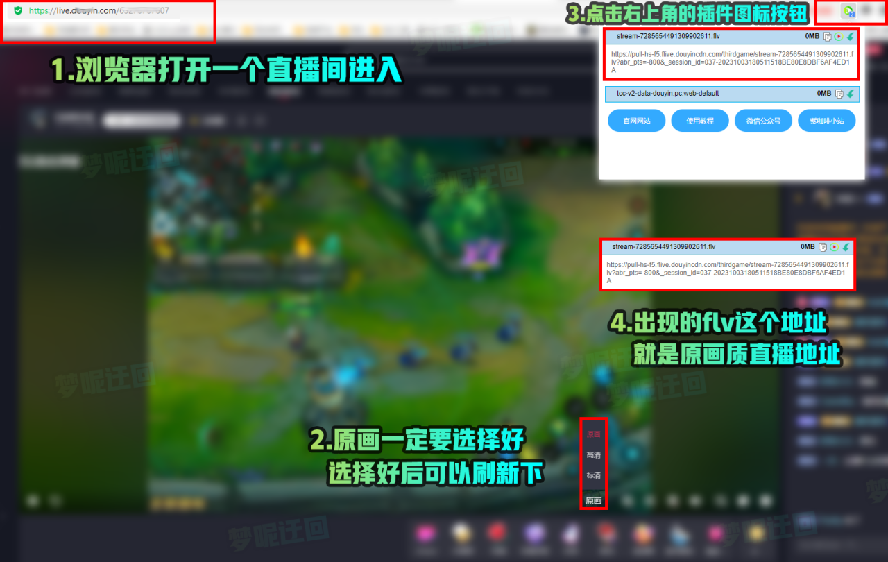 PotPlayer抖音快手直播回放原画质下载录制教程