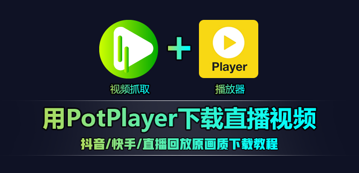 PotPlayer抖音快手直播回放原画质下载录制教程